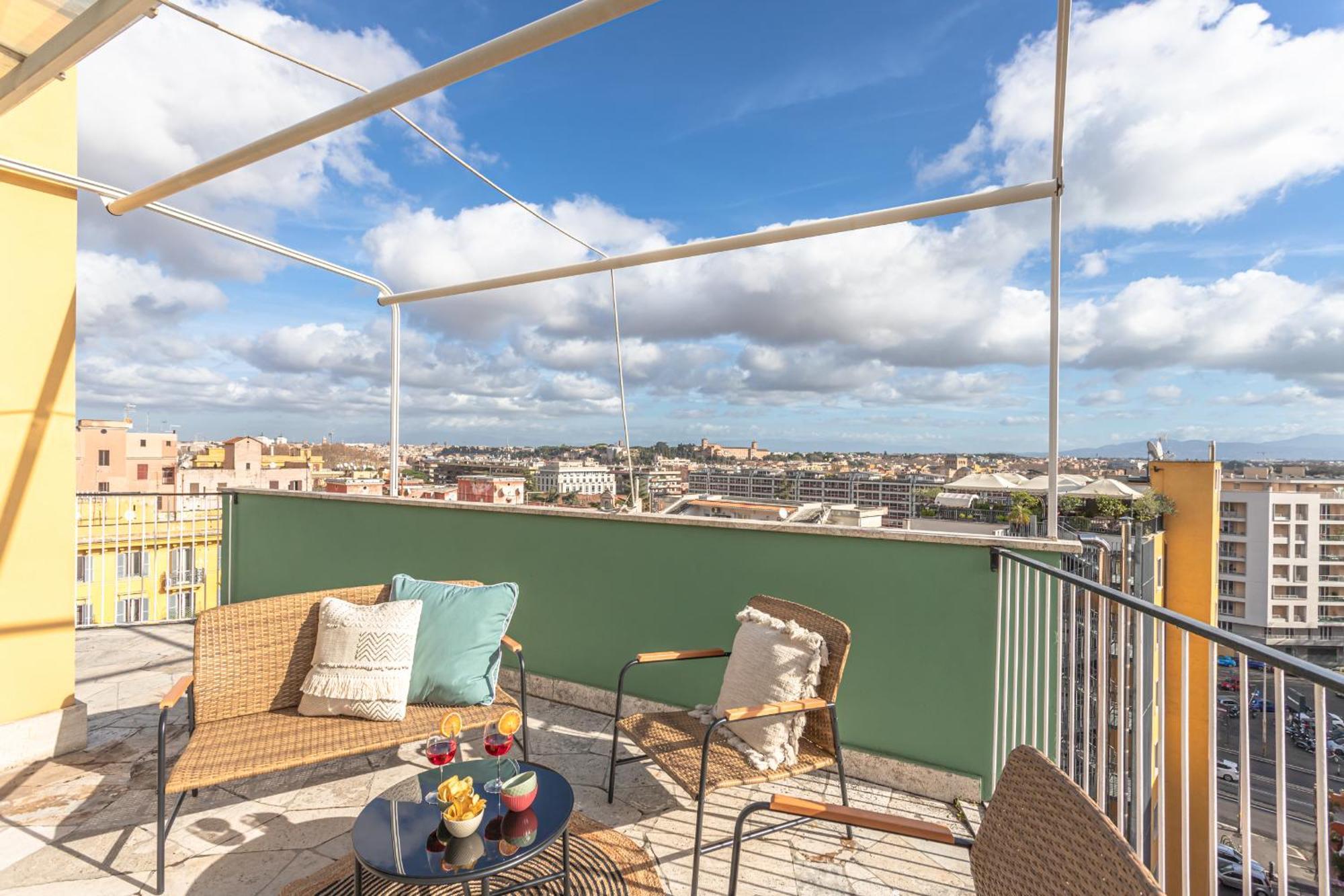 Viola Penthouse With Rome Panoramic View Daire Dış mekan fotoğraf